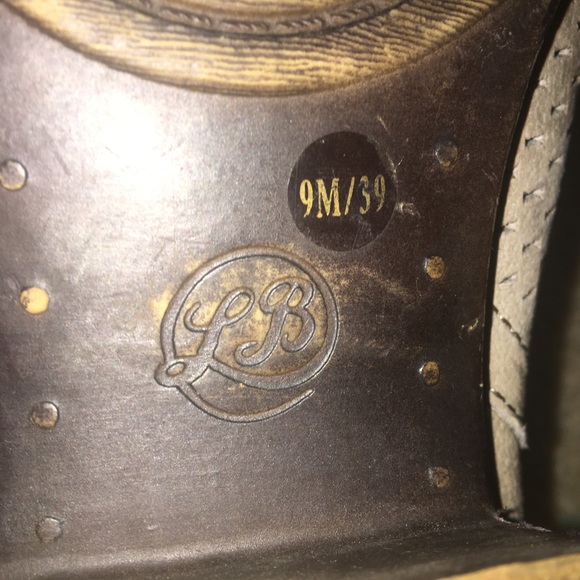 Lucky Brand Brielley Leather Bootie Ankle Boots Perforated Stacked Block Heel 9M - Picture 10 of 14